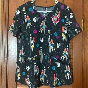 Nightmare Before Christmas Scrub Top
